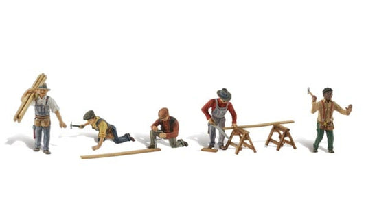 Woodland Scenics A1947 HO Scale Carpenter Crew