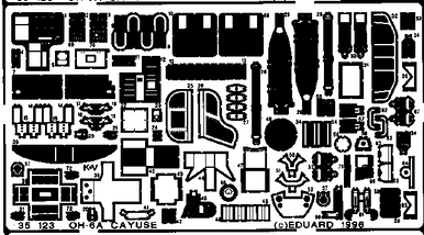 Eduard 35123 1/32 OH-6A 1/35 for DRAGON Photo Etch Detail Set
