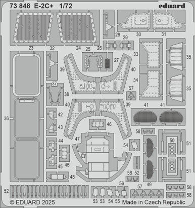 Eduard 73848 1/72 E-2C+ Photo Etched Set for HELLER Kit