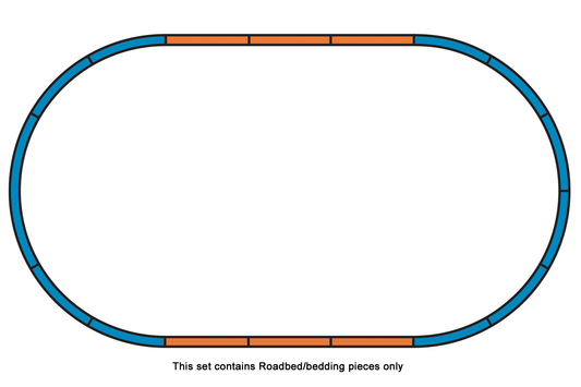 Piko 55365 HO Scale Roadbed for A-Track Set A (No Track)