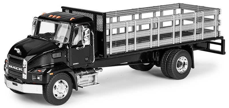 Conrad 83266-01 1/50 Mack MD Stakebed Truck Black Diecast Replica