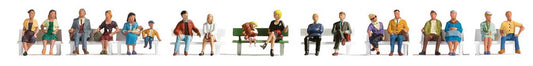 Walthers SceneMaster 6091 HO Sitting People pkg(18)