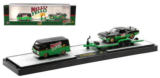 M2Machines 56000-TW08-A 1/64 Scale Mello Yello - 1967 Dodge A100 Panel Van