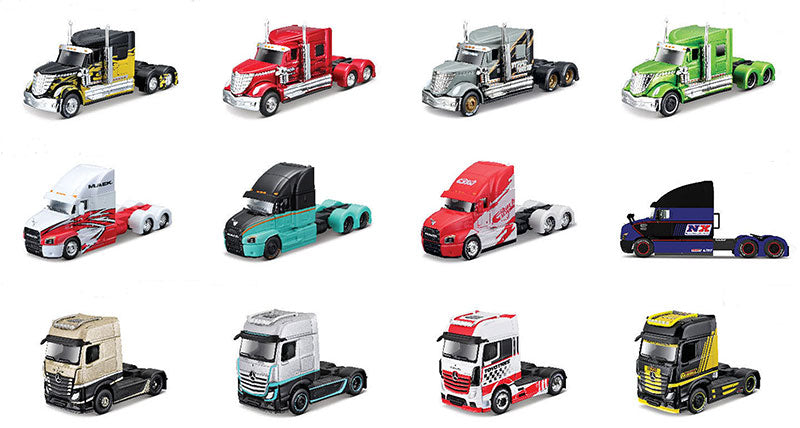Maisto 12389-CASE 1/64 Scale Custom Rigs 12-Piece Factory Sealed Non-Returnable Case Note: