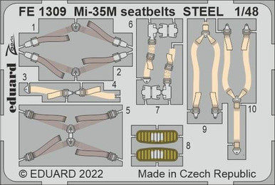 Eduard FE1309 1/48 Mi-35M Seatbelts Steel for Zvezda