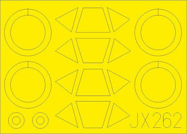 Eduard JX262 1/32 Mask PT-17/N2S3 for ICM Canopy Mask Set