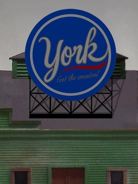 Miller Engineering 883351 HO/O Scale York Billboard