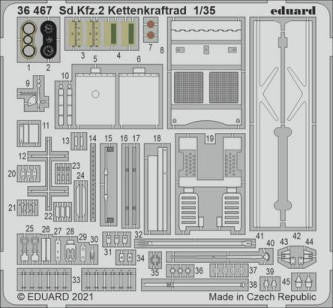 Eduard 36467 1/35 SdKfz 2 Kettenkraftrad for TAM