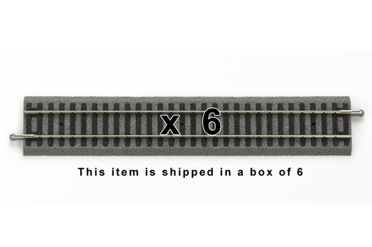Piko 55401 HO Scale Roadbed Straight Track 231mm, Box of 6