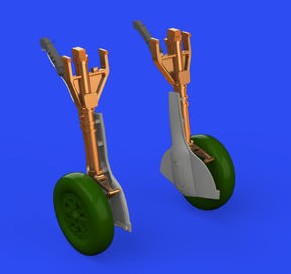 Eduard 648747 1/48 Aircraft- F6F Undercarriage Legs for EDU (Bronze & Resin)