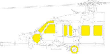 Eduard EX1107 1/48 MH-60L TFace Canopy Mask Set MASK for ICM Kit