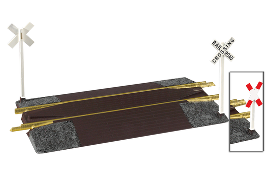 Piko 35281 G Scale Rerailer and Grade Crossing, 12.6 inch