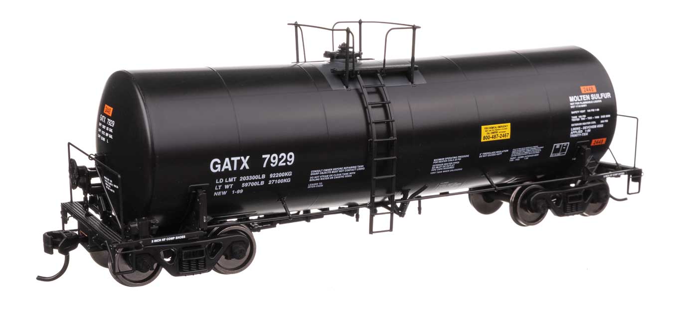 Walthers Proto 100057 HO Scale 40' Trinity 14,000-Gallon Molten Sulfur Tank Car