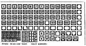Blair Line 108 HO Scale Highway Signs -- US Highway Route Markers