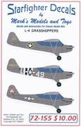 Starfighter Decals 72155 1/72 Starfiighter Decals - L-4 Grasshoppers