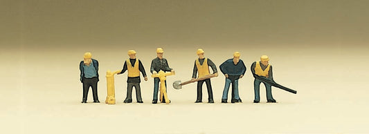 Preiser 88513 Z Scale Railroad Track Maintenance Gang Figure Set