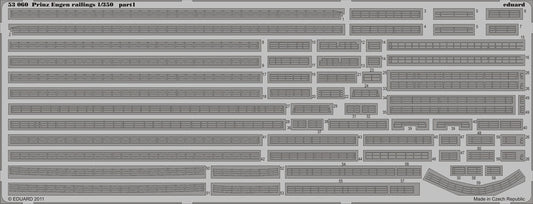 Eduard 53060 1/350 Ship- Prinz Eugen Railings for TSM