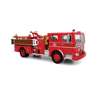 Iconic Replicas 500393 1/50 Scale Ward LaFrance Ambassador P80 Fire Engine LA