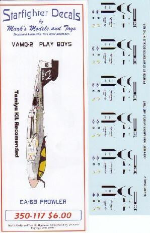 Starfighter Decals 350117 1/350 - EA-6B Prowlers VMAQ-2 Play Boys Air