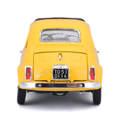 Bburago 22098Y 1/24 1965 Fiat 500 F in Yellow