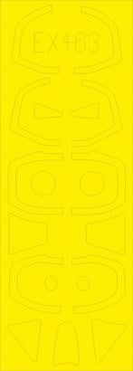 Eduard EX463 1/48 Mask CM.170 Magister for AMK Canopy Mask Set