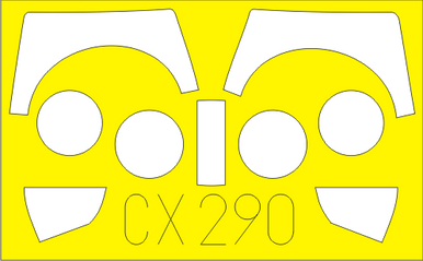 Eduard CX290 1/72 Mask Seahawk FGA.6 for Hobby Boss Canopy Mask Set