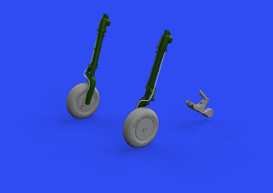 Eduard 648808 1/48 Brassin A6M Wheels w/smooth Tire for Eduard