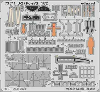 Eduard 73711 1/72 U-2/Po-2VS for ICM Photo Etch Detail Set