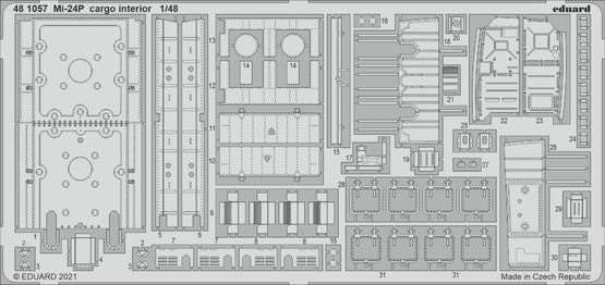 Eduard 481057 1/48 Aircraft- Mi24P Cargo Interior for ZVE