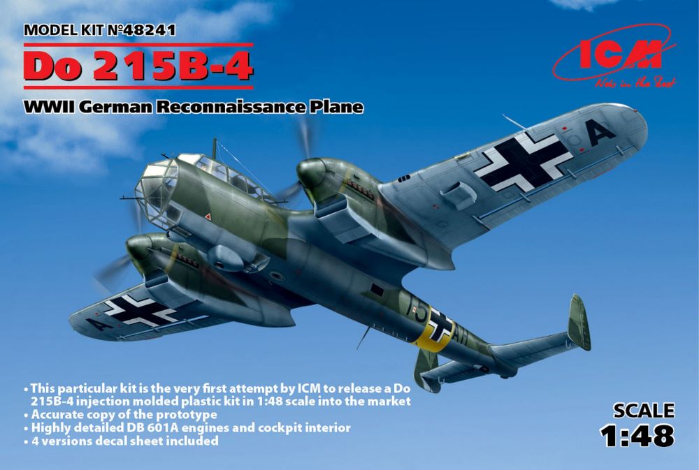 ICM Models 48241 1/48 WWII German Do215B4 Recon Aircraft