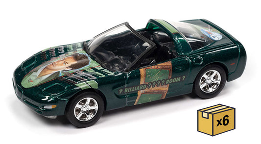 Johnny Lightning JLSP265-CASE 1/64 Scale Modern Clue - 2000 Chevrolet Corvette Z06