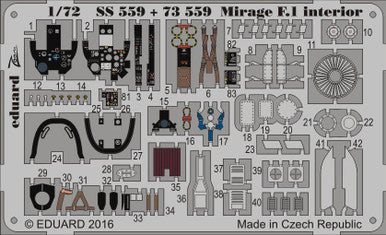 Eduard 73559 1/72 Mirage F1 for SHY (Pre-Painted)