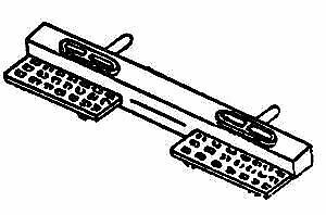 Details West 192 HO Scale Pilot -- Beam w/Footboards pkg(2)