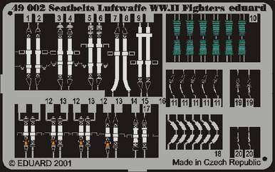 Eduard 49002 1/48 Seatbelts Luftwaffe Fighter WWII (Pre-Painted)