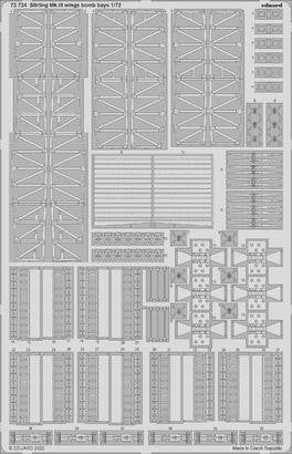 Eduard 72724 1/72 Stirling Mk.III Wings Bomb Bays for Italeri