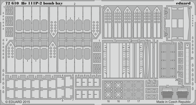 Eduard 72610 1/72 He 111P-2 Bomb Bay Photo Etched Set for AIRFIX