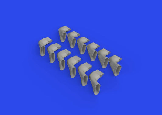Eduard 624003 1/24 Aircraft- Spitfire Mk IX Exhaust Stacks Fishtail for ARX (Res