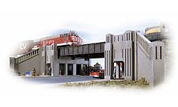 Walthers Cornerstone 933-3800 N Art Deco Highway Underpass Kit