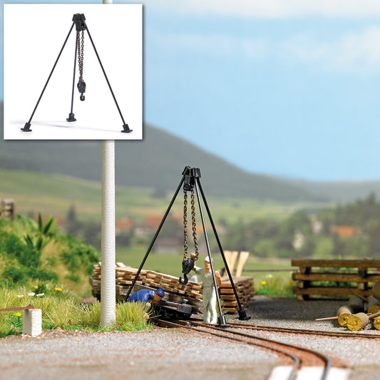 Busch 12374 HO Scale Derrick with Chain Hoist Kit