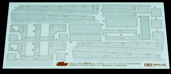 Tamiya 12672 1/48 Sturmtiger Zimmerit Coating Sheet