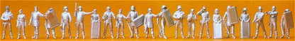 Preiser 16350 HO Scale Unpainted Figure Set Assorted Police