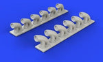 Eduard 632081 1/32 P39Q/N Exhaust Stacks for KTY (Resin)
