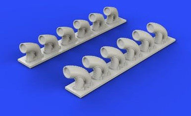 Eduard 632081 1/32 P39Q/N Exhaust Stacks for KTY (Resin)