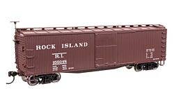 Walthers Mainline 910-40198 HO 40' Wood Boxcar - Rock Island #155048