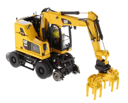 Diecast Masters 85661 1/50 Cat M323F Railroad Excavator, Yellow