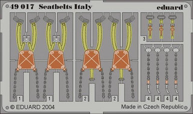 Eduard 49017 1/48 Seatbelts ITLly (Pre-Painted)