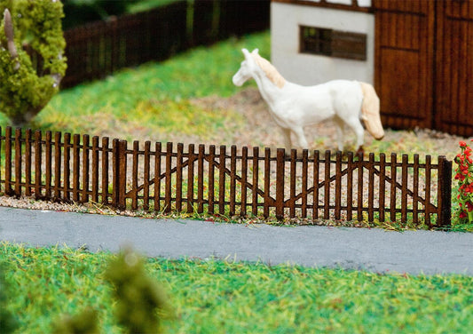 Faller 272410 N/Z Scale Wooden Picket Fence Laser-Cut Kit