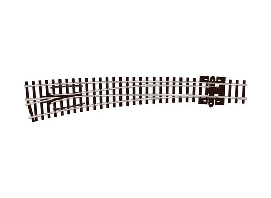 Peco SL-387 N Scale Code 80, Left-Hand Curved Turnout (36/18" Radius)