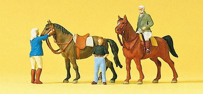 Preiser 10503 HO Scale Sports & Recreation At The Riding School #2