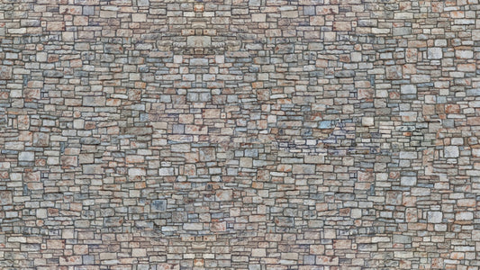 Noch 56940 N Scale 3D Cardboard Sheet, Quarrystone Wall